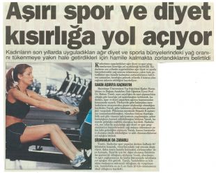 Aşırı Spor ve Diyet Kısırlık Nedeni