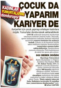 ÇOCUK DA YAPARIM KARİYER DE