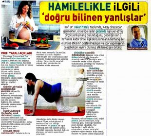 HAMİLELİKLE İLGİLİ 'DOĞRU BİLİNEN YANLIŞLAR'