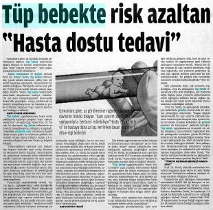 TÜP BEBEKTE RİSK AZALTAN 'HASTA DOSTU TEDAVİ'