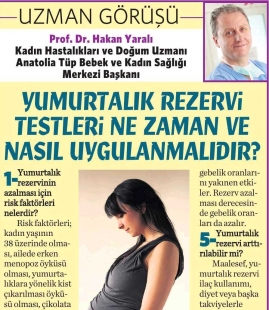 Yumurtalık rezervi testleri ne zaman ve nasıl uygulanmalıdır?