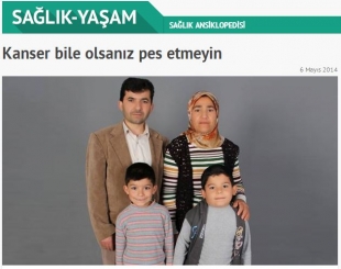 Kanser bile olsanız pes etmeyin