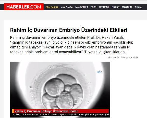 Rahim İç Duvarının Embriyo Üzerindeki Etkileri