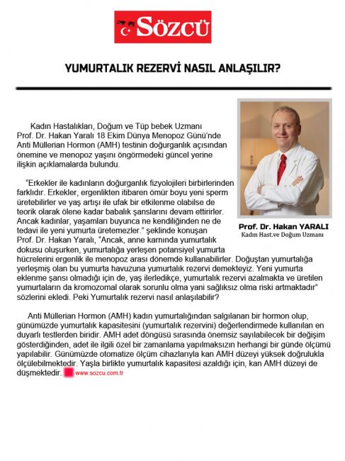 YUMURTALIK REZERVİ NASIL ANLAŞILIR?